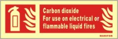 508.20 二氧化碳用于电气火或易燃液体火灾 100 X 300MM
